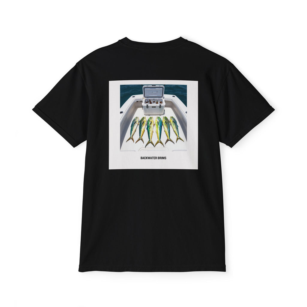 Fishing Mahi Pocket T‑Shirt — Boat Catch Graphic Tee