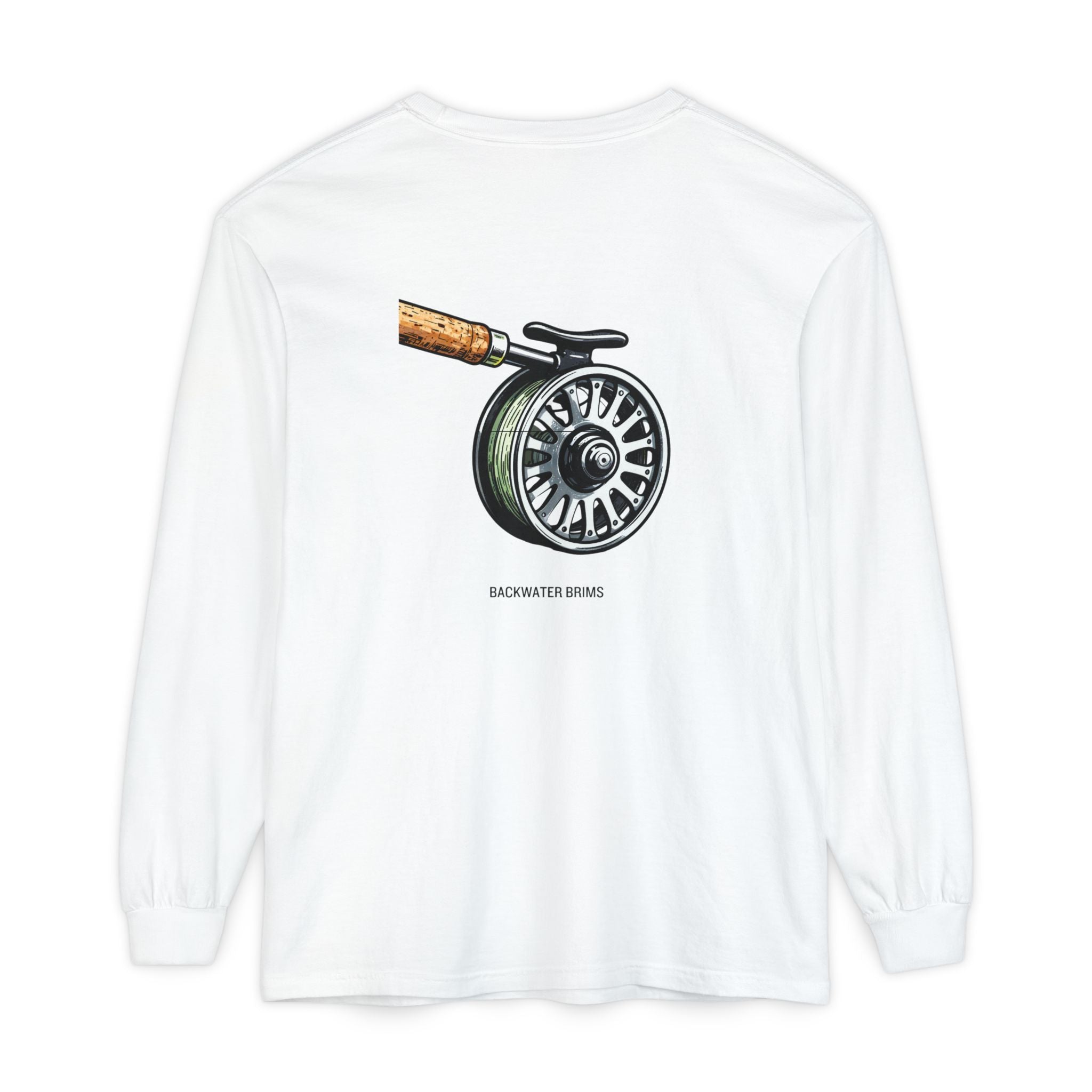 Backwater Brims Fly Reel Long Sleeve Tee