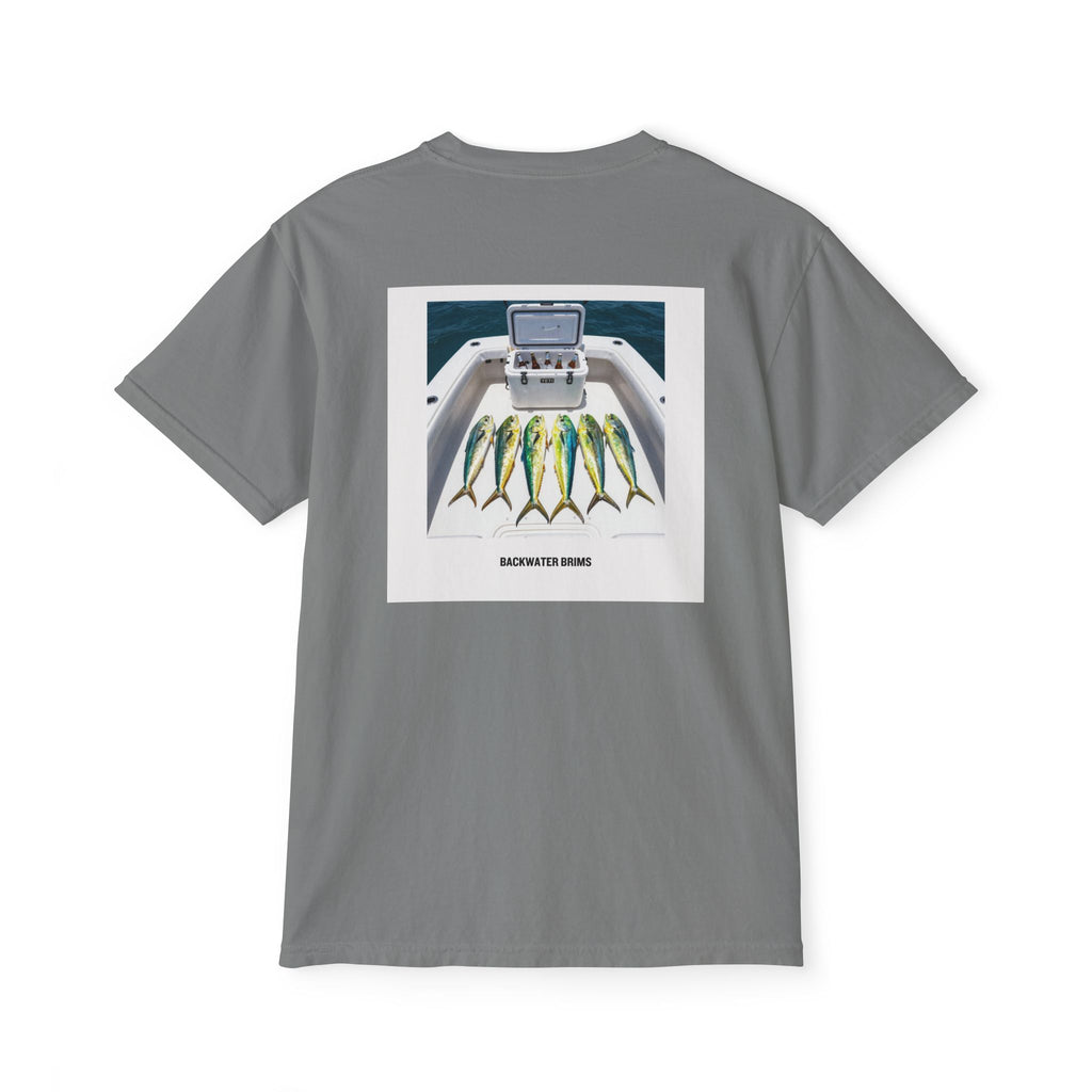 Fishing Mahi Pocket T‑Shirt — Boat Catch Graphic Tee