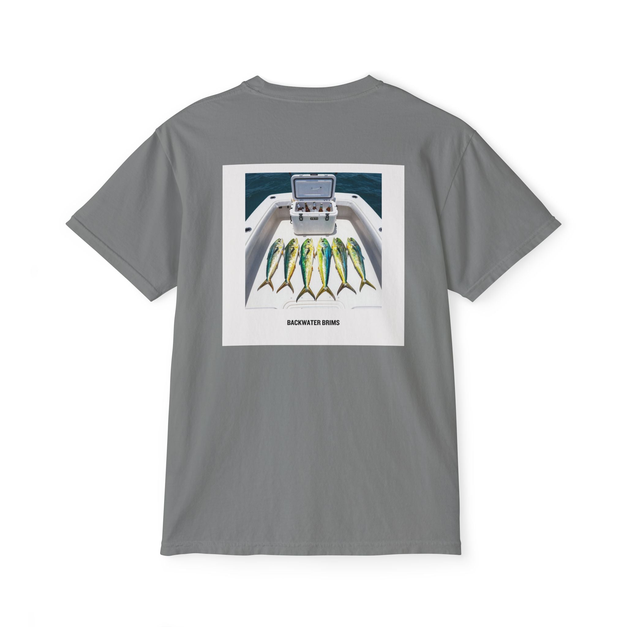 Fishing Mahi Pocket T‑Shirt — Boat Catch Graphic Tee