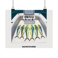 Boat Poster — 'BACKWATER BRIMS' Matte Horizontal Wall Art