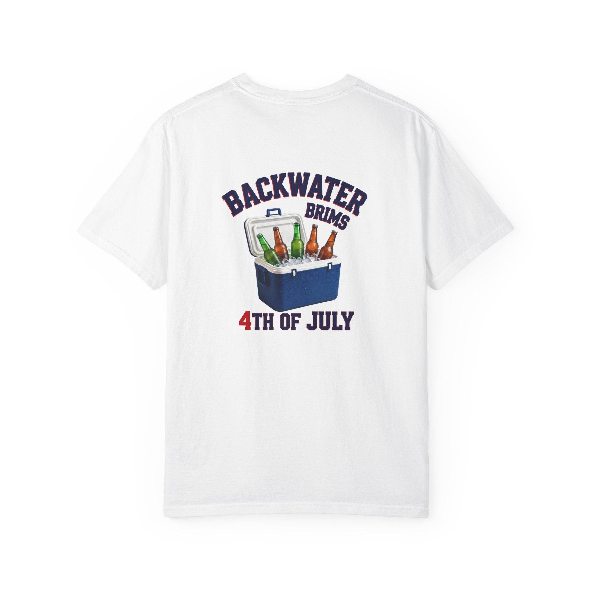 Backwater Brims 4th of July T-Shirt — Cooler & Beers Graphic
