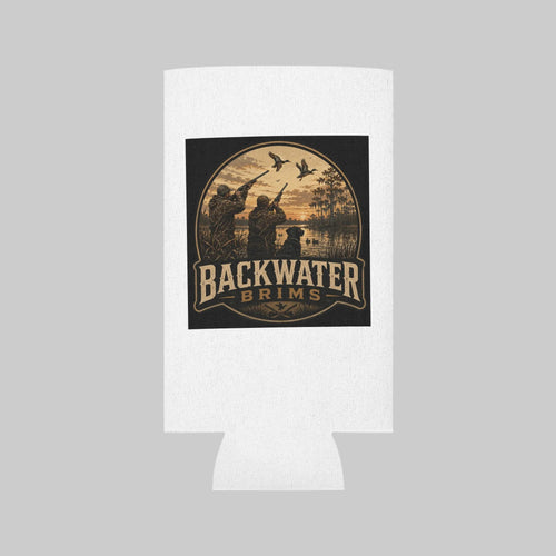 Backwater Brims Can Cooler — Fishing & Hunting Boat Design Neoprene Beer Koozie