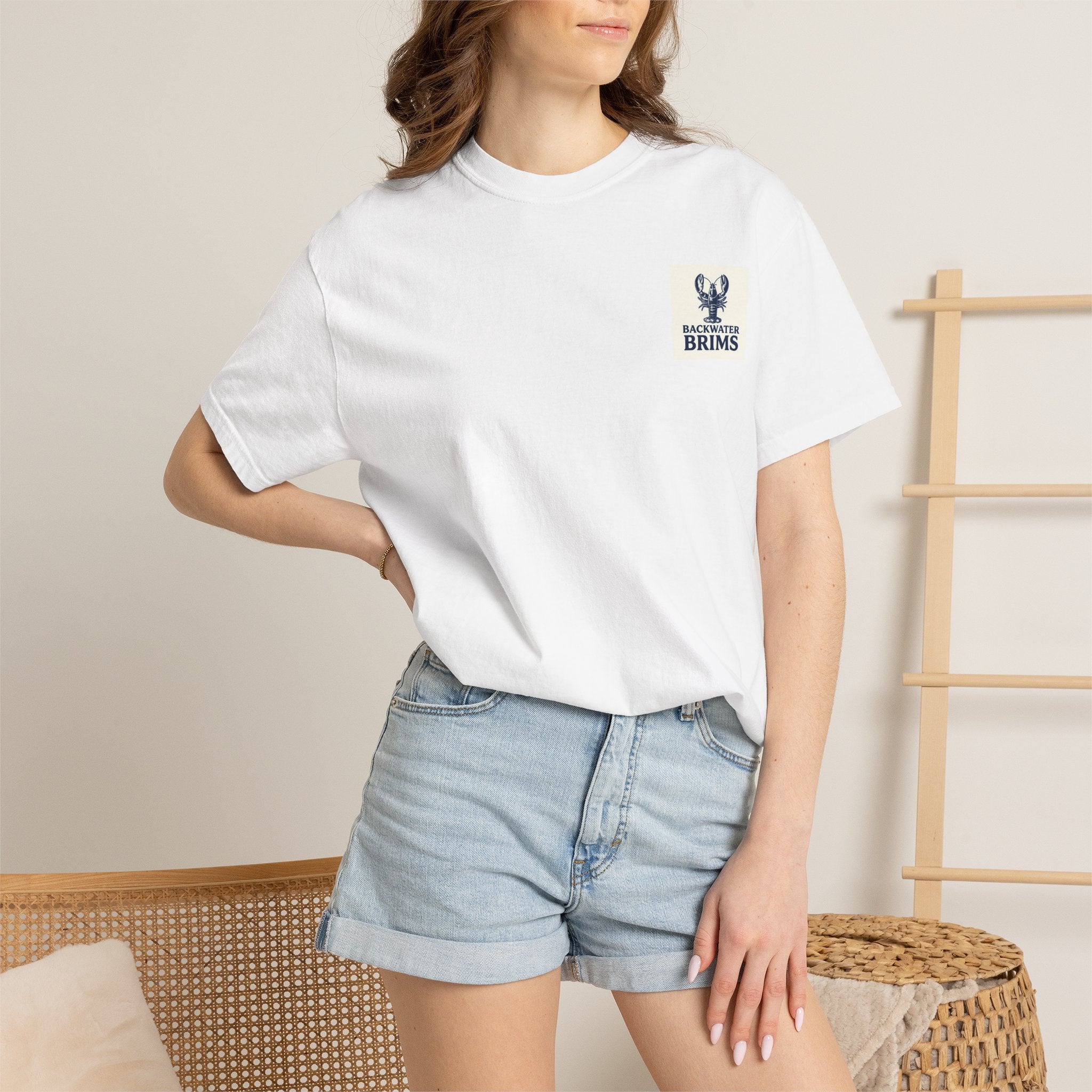 Backwater Brims Lobster Tee — Coastal Fishing Graphic T-Shirt