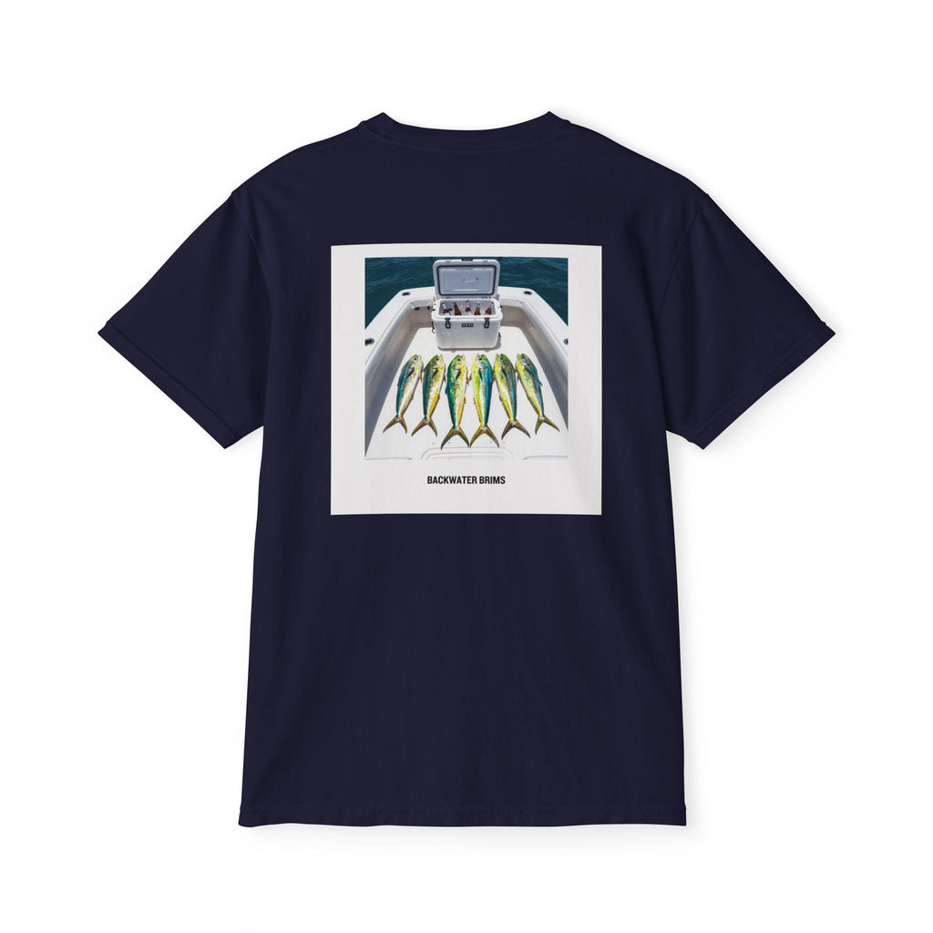 Fishing Mahi Pocket T‑Shirt — Boat Catch Graphic Tee