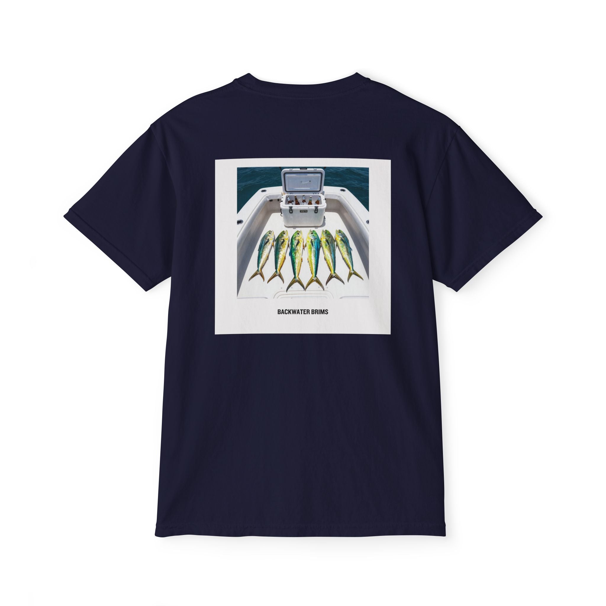 Fishing Mahi Pocket T‑Shirt — Boat Catch Graphic Tee