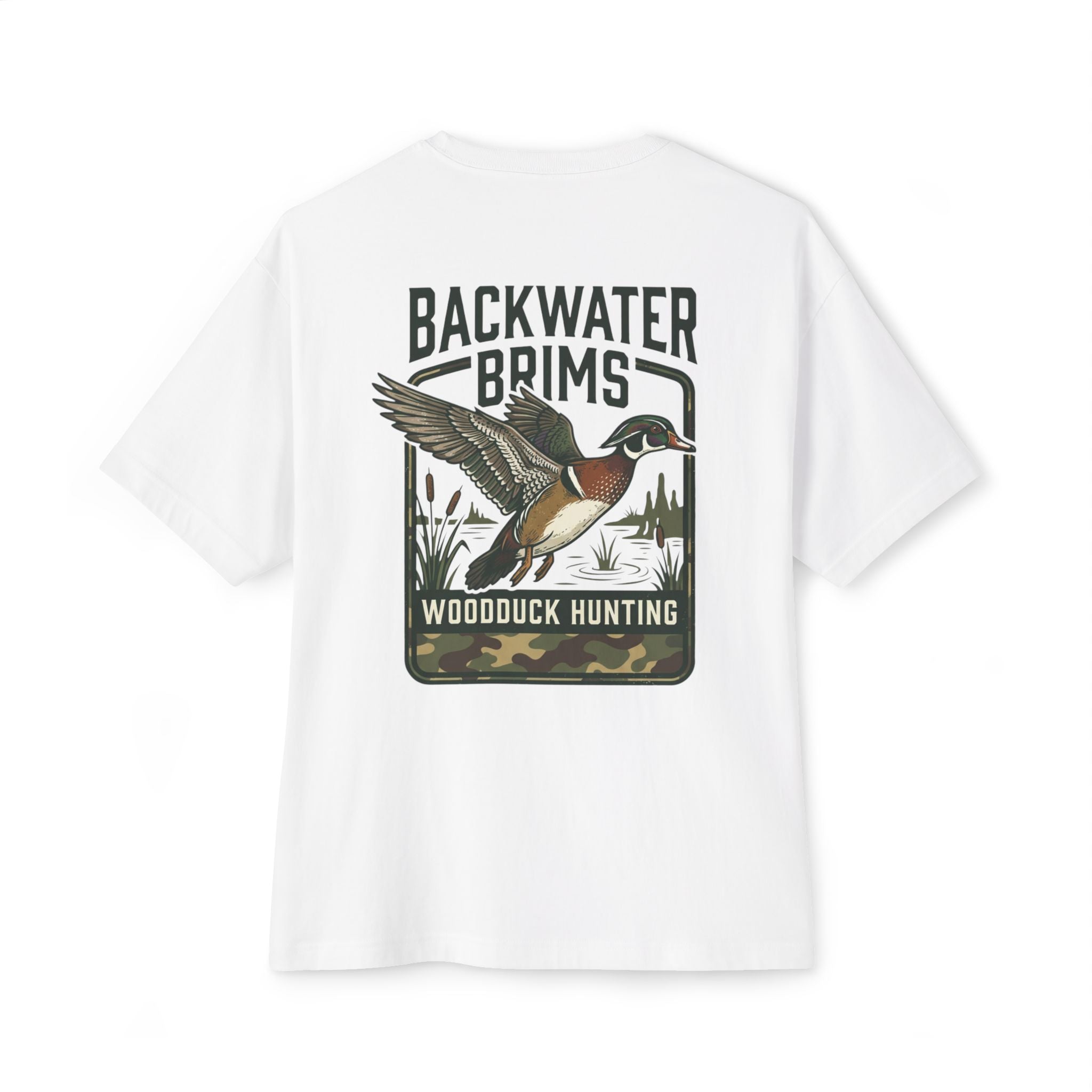Woodduck Hunting Tee — Backwater Brims Graphic T-Shirt